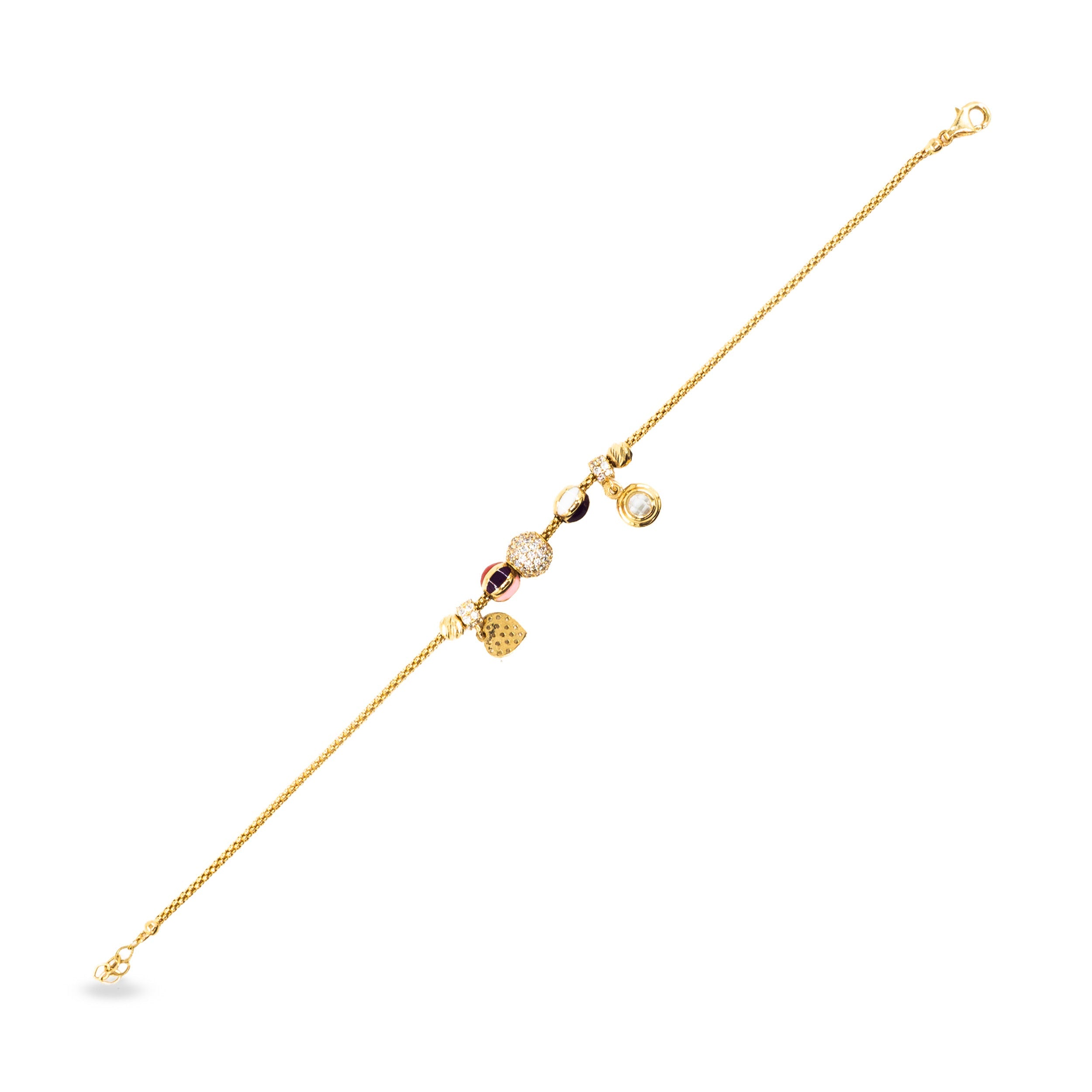 14 Ayar Altın Charm Figürlü Bileklik