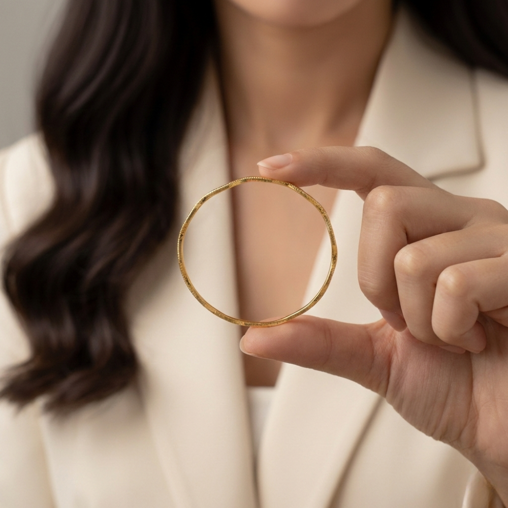 22 Ayar Ajda Bilezik ZikZak 10 Gram